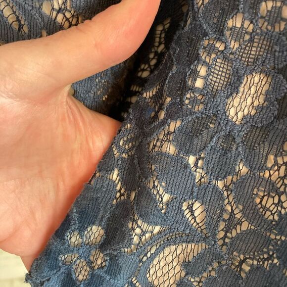 By Stella retro lace coquette evening coat w/ pearl edged collar& pockets, lined - Picture 13 of 13